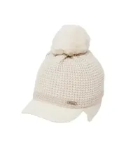 アイダー レディース ニットキャップ クリーム FREE 新品