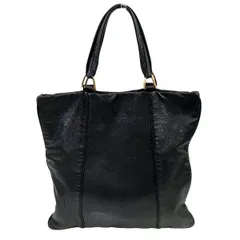 ロエベ　アナグラム　レザー　ブラック　バッグ　ハンドバッグ　レディース