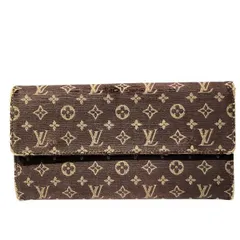 ルイヴィトン　Louis Vuitton　モノグラムミニラン　ポルトフォイユサラ　M95234　エベヌ　長財布　2つ折り財布　ユニセックス