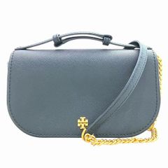 未使用 トリーバーチ エマーソン 2way ショルダーバッグ 茶 レザー 極