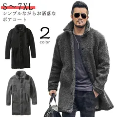 大きいサイズ ボアコート ボア ジャケット スタンドカラー メンズ 冬 ボアフリース アウター 大きいサイズ 厚手 暖かい カジュアル おしゃれ 体型カバー ゆったり 防寒 ミディアム丈 コート スト#ggfc31