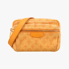 ルイヴィトンLouis Vuittonバムバッグアウトドア オレンジ モノグラム デニム M44623 FO1119