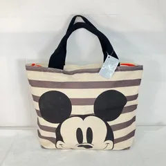 【新品】定価3200円税抜 Disney ミッキー　大きめトートバッグ ファスナー付き