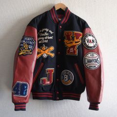 VAN プレミアムスタジャン アイスホッケー ビックワッペン フルデコ L