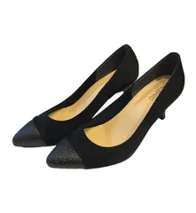 ZM1687【美品】 AIMER  エメ　パンプス　新品、未使用　日本製　レディース　ブラック　黒　Mサイズ