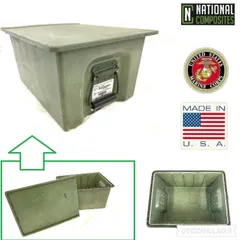 【米軍放出品】道具箱 ツールボックス W56×D42×H28.5cm ハードケース 工具箱 Half Insert Container 収納ボックス(140)AJ30JK-W#25