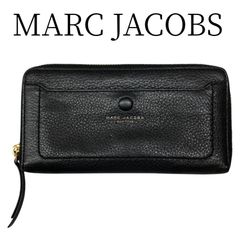 未使用品】マークジェイコブス モノグラムレザー 長財布 ブラック