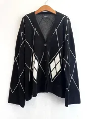 66Free! The HANDSOME SYSTEM アーガイル カーディガン 出品