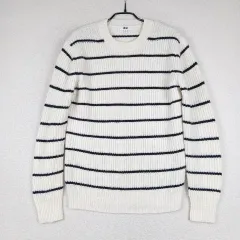 UNIQLO ユニクロ レディース ストライプ ニット Tシャツ (M)
