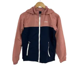 columbia(コロンビア) ブルゾン サイズL L レディース美品 - ネイビー×ピンク 長袖/ジップアップ/刺繍/春/秋