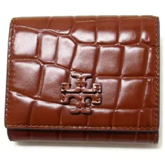 【新品 未使用】TORY BURCH トリーバーチ アウトレット 財布 シア エンボス加工 コンパクト ウォレット 三つ折り財布 170113 200