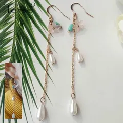 桜ドロップピアス ピンク ロングチェーン ゆらゆら 清楚 和風 和装 着物 浴衣 春 夏 秋 冬 お出かけ デート パーティー 二次会 普段使い プレゼント ギフト 母の日 誕生日 送料無料 即購入OK