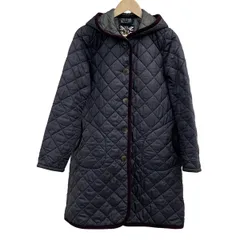 LAVENHAM(ラベンハム) コート サイズ40 M レディース - ダークネイビー×パープル 長袖/キルティング/中綿/フード付き/冬