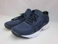 レディースシューズ  スニーカー 　スリッポン　スピーディーダック SPEEDY DUCK　 61-8900　ニット 超軽量 刺繍 　ネイビー　23.0㎝