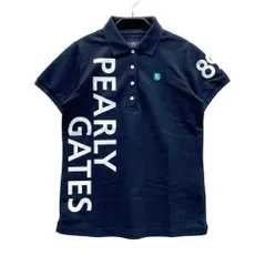サイズ：0 PEARLY GATES パーリーゲイツ  半袖ポロシャツ  ネイビー系 [240101555029] ゴルフウェア レディース ストスト