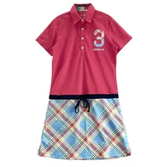 サイズ：M ADIDAS GOLF アディダスゴルフ B22027 半袖ワンピース チェック柄 ピンク系 [240101582487] ゴルフウェア レディース ストスト