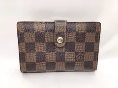 LOUIS VUITTON ルイヴィトン ダミエ ポルトフォイユ ヴィエノワ N61674 がま口 財布 M-1741