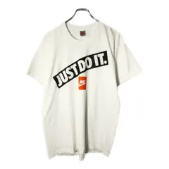 90年代 USA製 NIKE ナイキ JUST DO IT. Ｔシャツ ホワイト(メンズ L)中古 古着 V9124