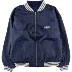古着 80~90年代 アディダス adidas バックロゴ リバーシブル ナイロンブルゾン メンズXL相当/eaa598583
