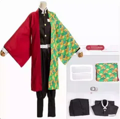 鬼滅の刃 コスプレ衣装 冨岡義勇 5点セット（コート+インナー+ゲートル+ズボン+ベルト）大人用 コスチューム cosplay文化祭 学園祭 仮装 舞台服 イベント用