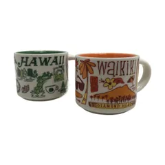 ★美品★ マグカップ Starbucks スターバックス ハワイ ワイキキ 414mL 2点 APK937110埼
