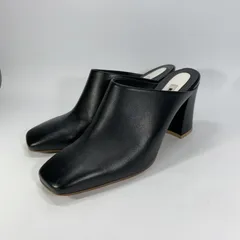 美品◯ DIANA ダイアナ ミュール スクエアトゥ ブラック L 24 24.5 チャンキーヒール