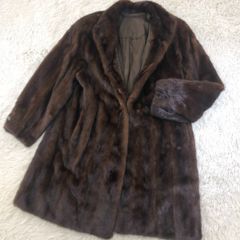 着丈105cm サファイアミンク ファーコート XLサイズ相当 ロングコート