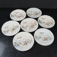 長谷川紀代 九谷焼赤絵花鳥文 銘々皿 5客 - メルカリ