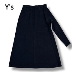 Y'sワイズ吊りボックススカート　ネイビー Y'sワイズ吊りボックススカート ネイビー - メルカリ