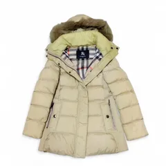 【USED中古品】 BURBERRY バーバリー ダウンコート フォックスファー 38号 襟元汚れあり フォロー割