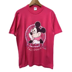Velva Sheen　Tシャツ　90s vintage　90年代　半袖　カットソー　トップス　クルーネック　キャラクター　ディズニー　ミッキー　プリント　USA製　古着