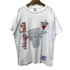 The game　Tシャツ　半袖　カットソー　トップス　クルーネック　チームロゴ　CHICAGO BULLS　NBA　バスケ　プリント　USA製　オーバーサイズ　古着