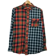 SUGAR CANE　ネルシャツ　長袖　シャツ　フランネル　チェックシャツ　トップス　レギュラーカラー　クレイジーパターン　胸ポケット　USA製　アメカジ　古着