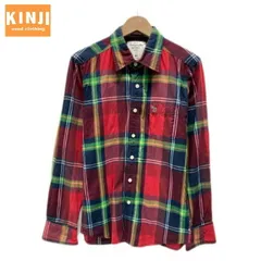 Abercrombie＆Ficth　チェックシャツ　長袖　シャツ　トップス　レギュラーカラー　胸ポケット　ワンポイント　ブランドロゴ　刺しゅう　アメカジ　古着