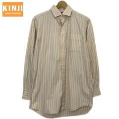 POLO by RALPH LAUREN　ストライプシャツ　長袖　シャツ　トップス　レギュラーカラー　胸ポケット　古着