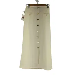ナチュラルクチュール natural couture ストレッチツイル金釦スカート レディース JPN：L のサムネイル