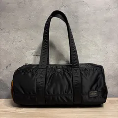 【PORTER ポーター タンカー　ミニボストンバッグ ミニドラム　ブラック】ナイロン ミニボストン ハンドバッグ 軽量 日本製 通勤 通学 古着 ビンテージ メンズ レディース