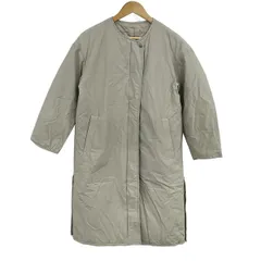 green label relaxing(グリーンレーベルリラクシング) ダウンコート サイズ36 S レディース - ベージュ 長袖/秋/冬