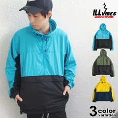ILL VIBES パッカブル アノラック ジャケット マウンテンパーカー  メンズ 大きいサイズ (マンパ アウトドア 持ち運び可能 収納 kmjkt1902)