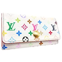 LOUIS VUITTON ルイヴィトン マルチカラー キーケース ミュルティクレ4 ホワイト