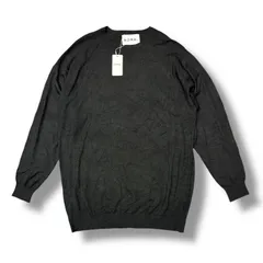 参考上代24200円 未使用 NOMA t.d. シワ加工ニット セーター ノーマティーディー N36-KN05 ブラック 3 （97683A）