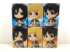 Qposket 進撃の巨人 エレン・イェーガー ミカサ・アッカーマン アルミン・アルレルト 6種セット【G1915-007】091