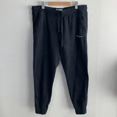 Champion ブラック ジョガーパンツ XL スウェット　裏起毛　ロゴ刺繍