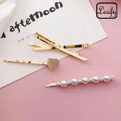 パール、ハート、リボンヘアクリップ3点セット　これ三つでいつものヘアスタイルに輝きをプラスしてくれるので、ドレスアップシーンや結婚式などのアップスタイルにオススメです　レディース　ヘアアクセサリー　ヘアまとめ　普段使い 女子会 お呼ばれ ha0120a