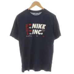 ナイキ NIKE Tシャツ カットソー 半袖 ロゴ プリント M 紺 ネイビー /AN44