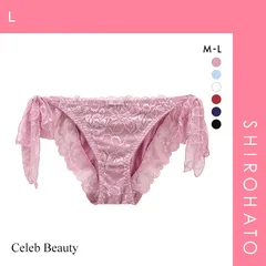 【メール便】【SHIROHATO公式】【正規品・新品】セレブビューティー Celeb Beauty ひもパン レースリボンショーツ ML 足口開放 ふんどしショーツ リラックス ストレスフリー むくみ(L)
