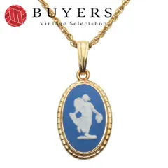 【中古】 ウエッジウッド ネックレス メタル ゴールド ブルー GP アクセサリー メッキ レディース 女性 WEDGWOOD