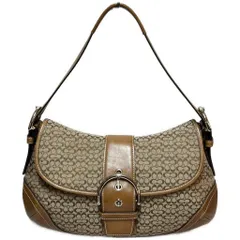 COACH コーチ ショルダーバッグ ワンショルダーバッグ ミニシグネチャー ソーホー スエード レザー 6808 ブラウン
