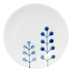 浜陶 波佐見焼 和山窯 flowers 小皿 約10.5cm ドットツリー柄 0