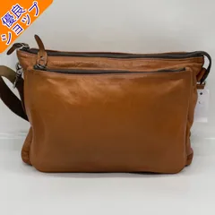 BN7166□TAKEO KIKUCHI タケオキクチ レザー ショルダーバッグ ブラウン系